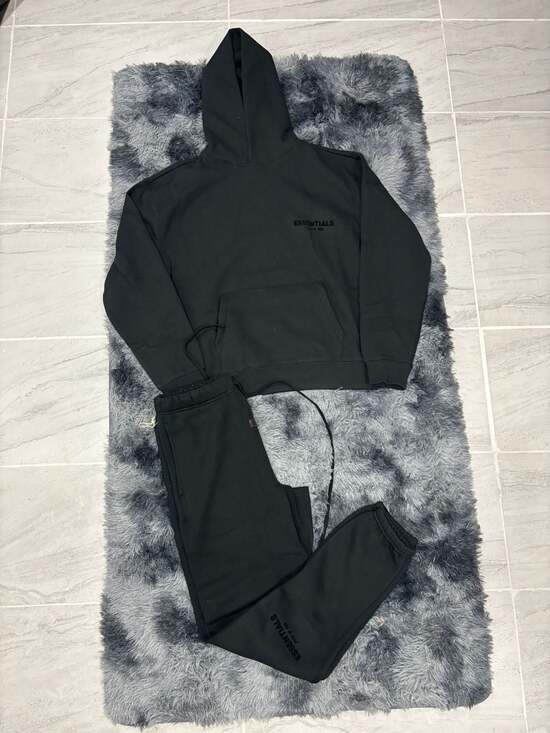 Fear of God Essentials Other - Fear of God Essentials Hoodie & Sweatpants Tracksuit Set Stretch Limo SS22